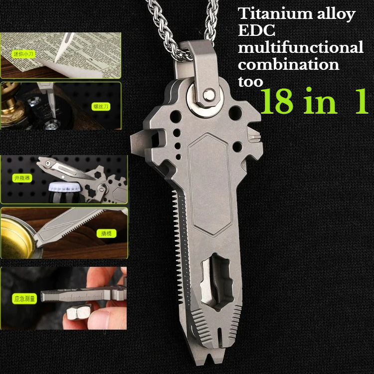 Titanium Pry Bar - Многофункциональный инструмент 18 в 1 для