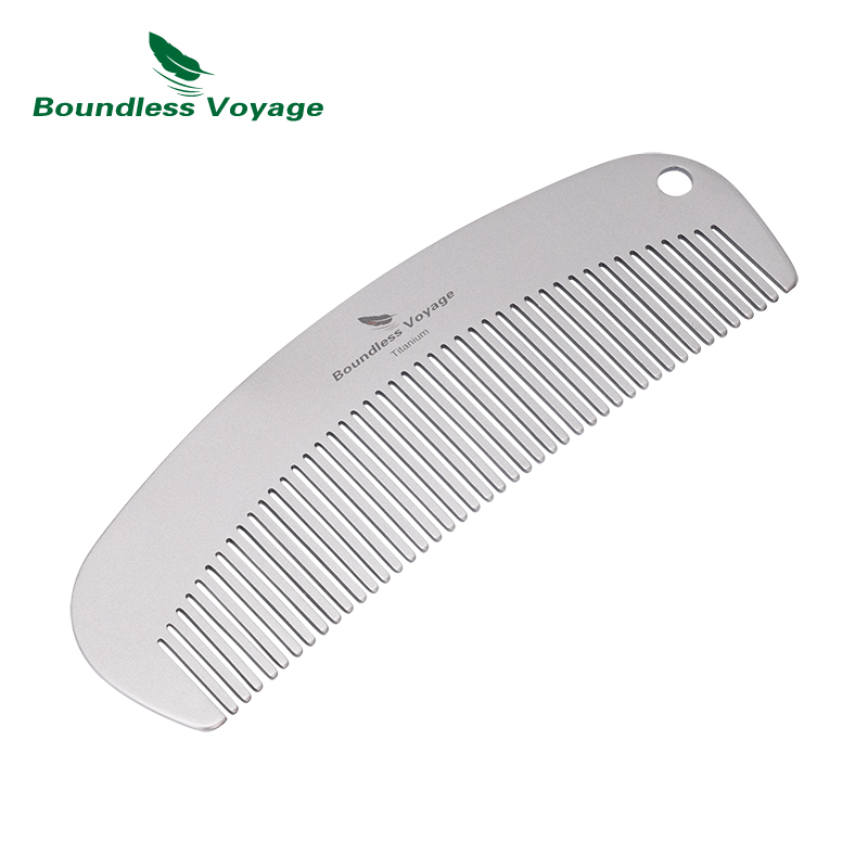 Comb Pocket Titanium - Титановая расческа-полумесяц Boundless Voyage для волос