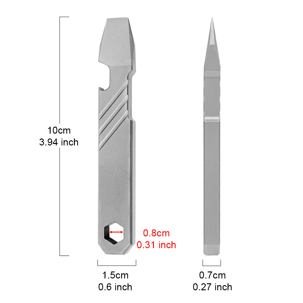Титановый EDC-инструмент-откры – обзор и цена Titanium Pry Bar