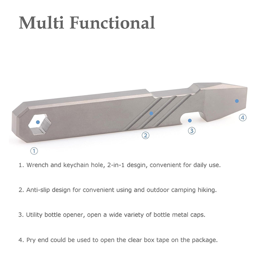 Титановый EDC-инструмент-откры – обзор и цена Titanium Pry Bar