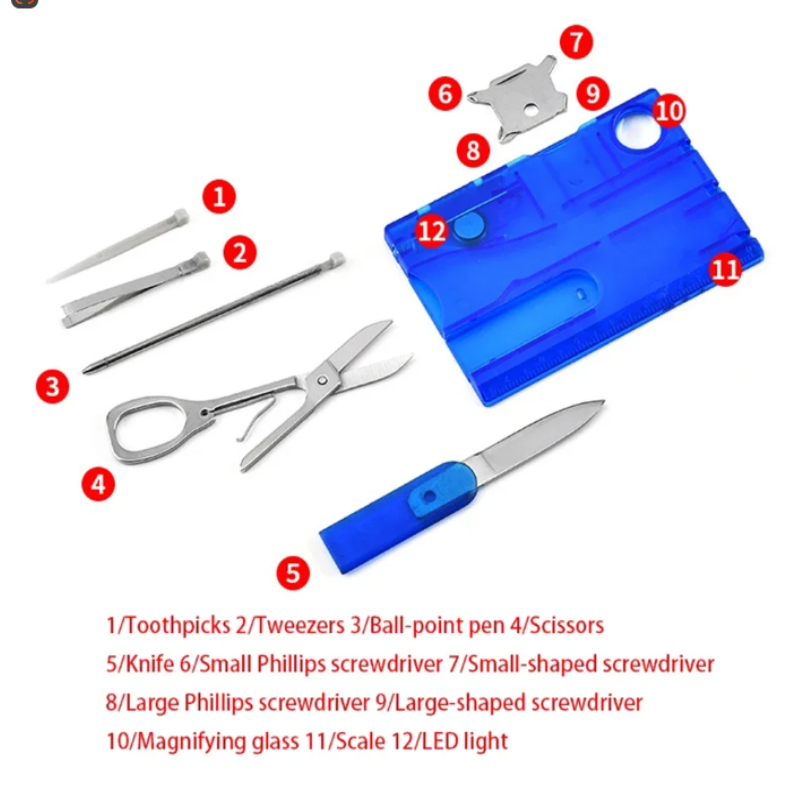 Карманная кредитная карта 12 в – обзор и цена Multitool Credit Card